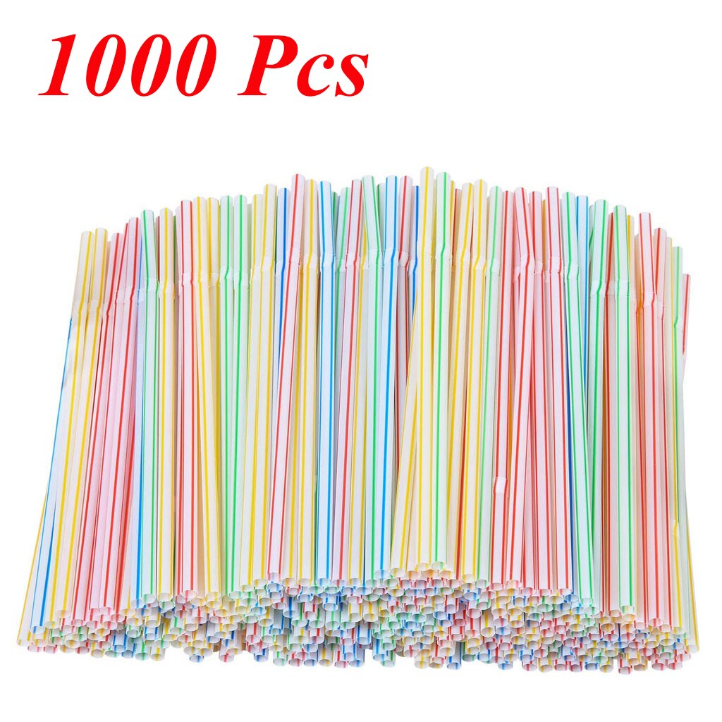 100-1500 Pcs Plastic Straws