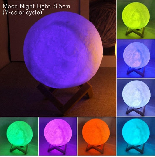 8cm Moon Lamp