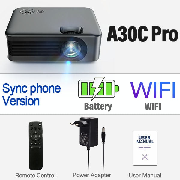 MINI Projector Portable Home Theater Cinema Phone Beamer LED