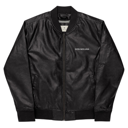 Don Molura Leather Bomber Jacket