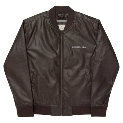 Don Molura Leather Bomber Jacket